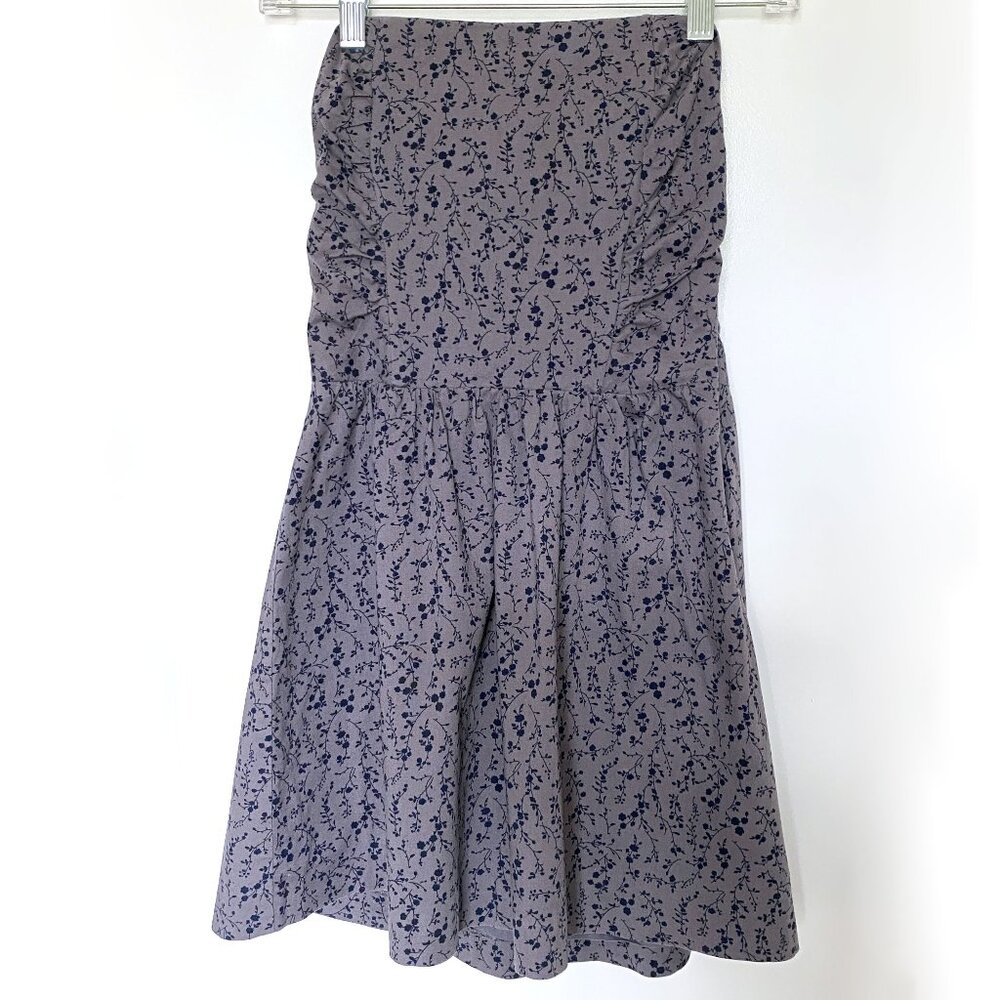 Heritage 1981 strapless, rouched, floral dress size SP